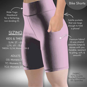 Solid Lilac Biker Shorts Preorder B84