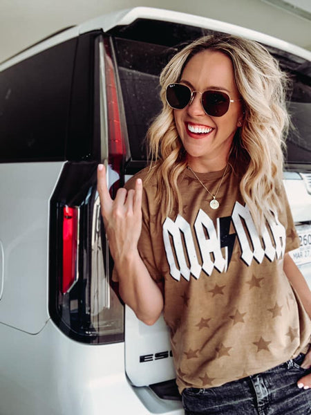 M A ⚡️M A Star Adult Graphic Tee