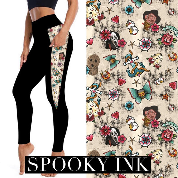Spooky Ink Pocket Leggings