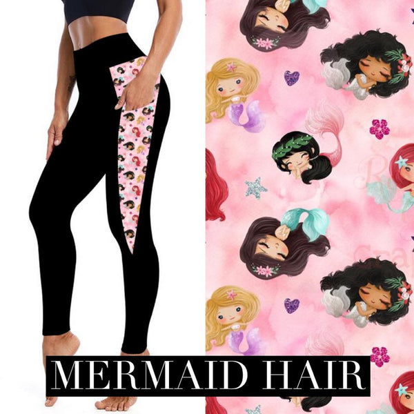 Mermaid Hair Pocket Leggings