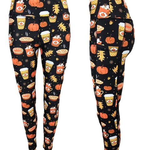 Pumpkin Spice Pocket Leggings