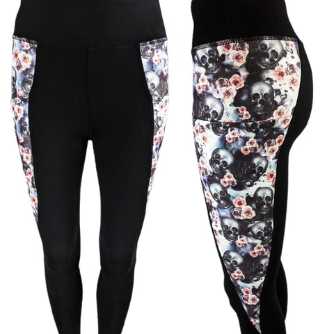 Smokey Skull Pocket Leggings