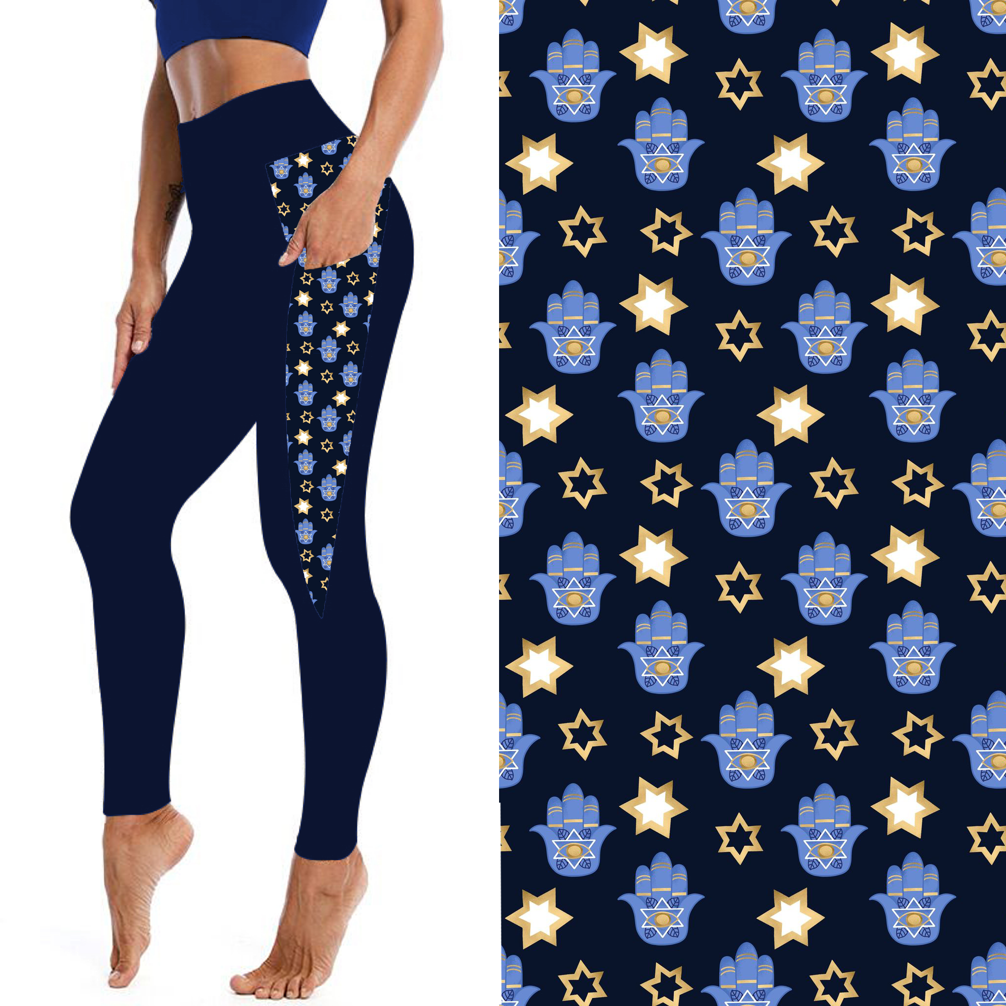 Hamsa Pocket Leggings
