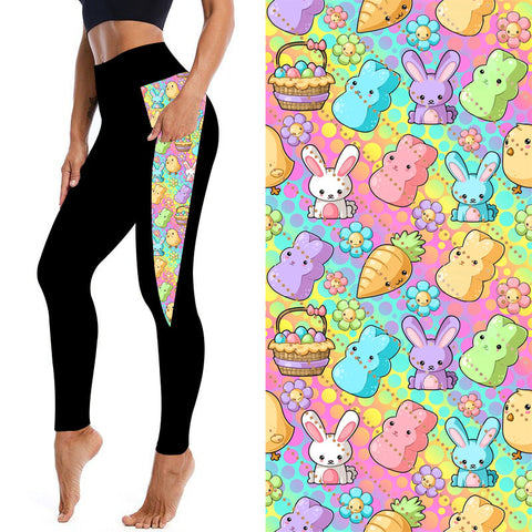 Rainbow Rabbit Pocket Leggings