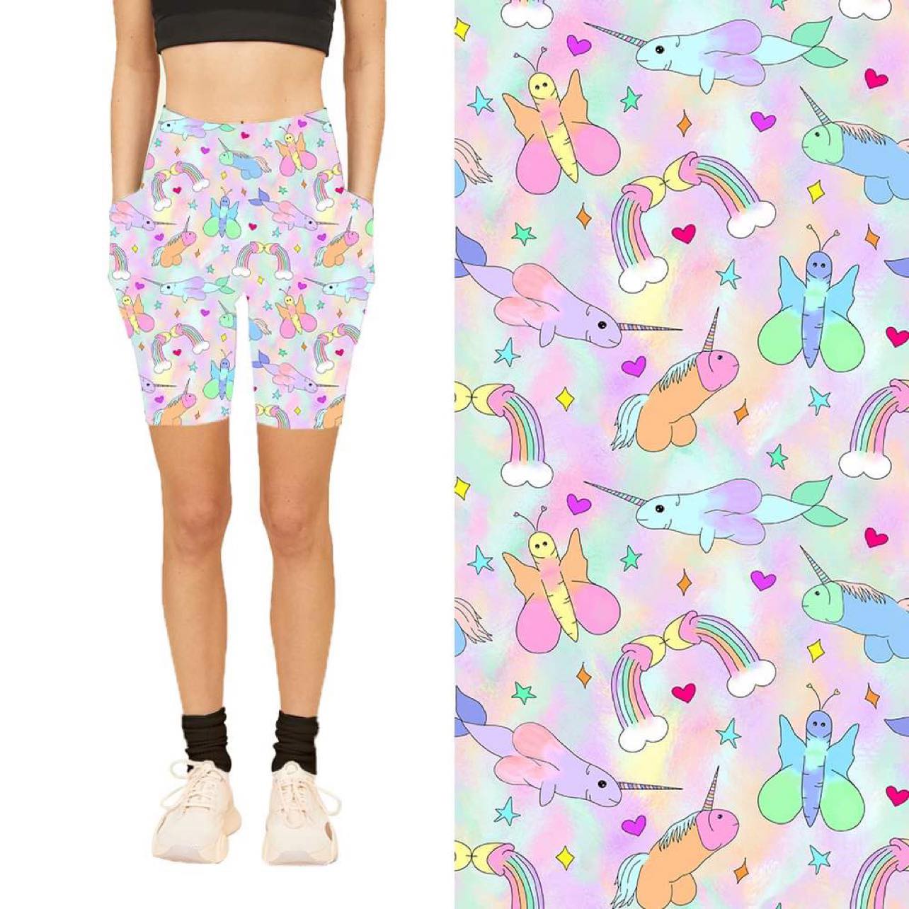 Moby Dick Pocket Biker Shorts  - PREORDER