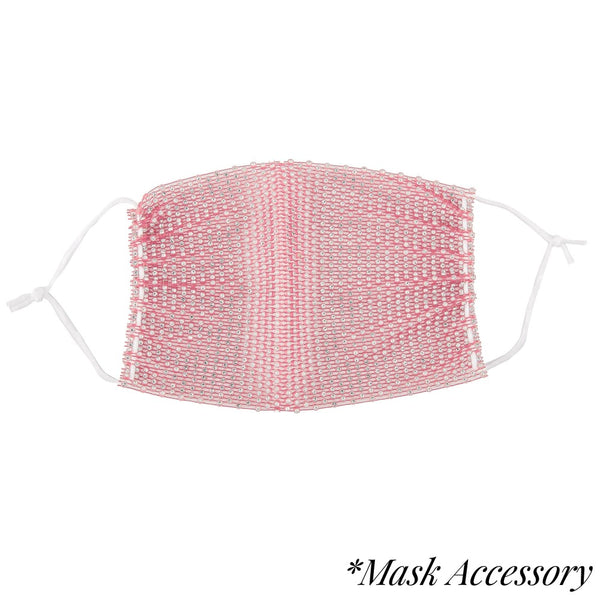 Mesh Rhinestone Face Mask Cover