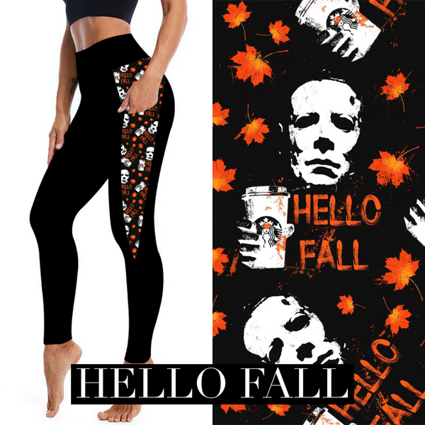 Hello Fall Pocket Leggings