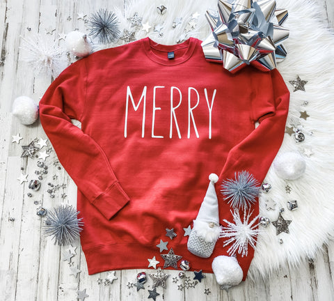 Merry Sweatshirt (ships in 1-2 weeks)