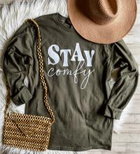 Military Green Stay Comfy Long Sleeve (ships in 1-2 weeks)