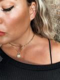 Laurel Gold Locket Necklace