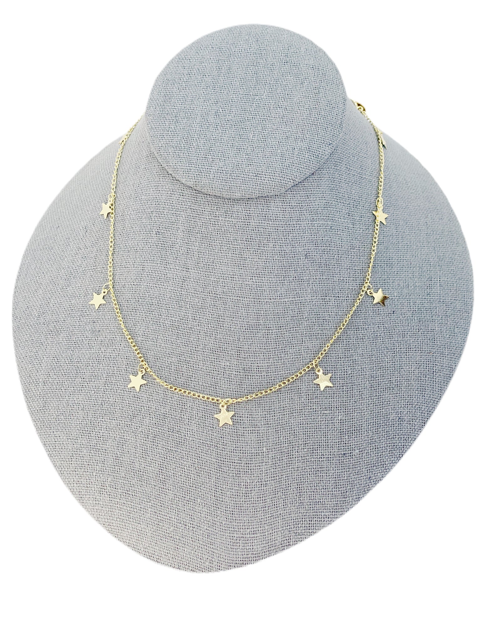 Gold Star Choker Necklace