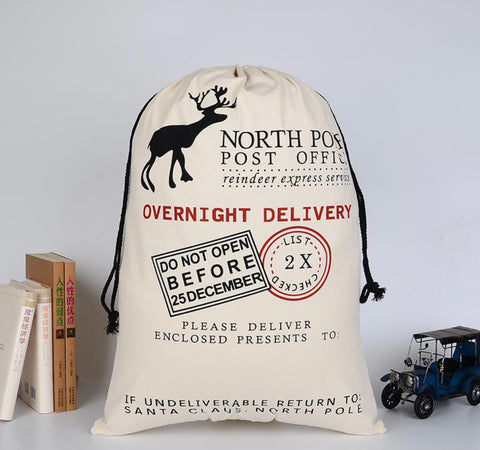 North Pole Post Office Santa Sack