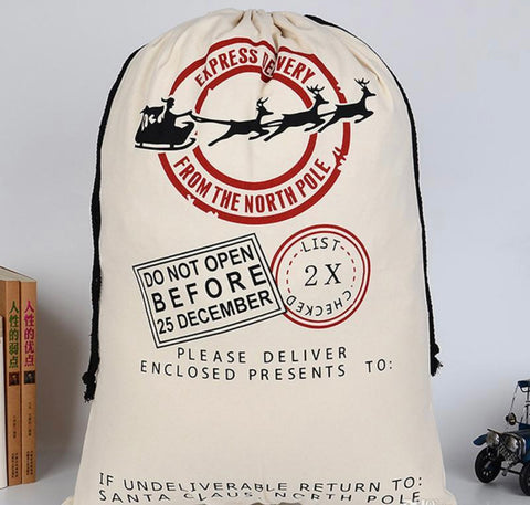 Express Delivery from North Pole Santa Sack