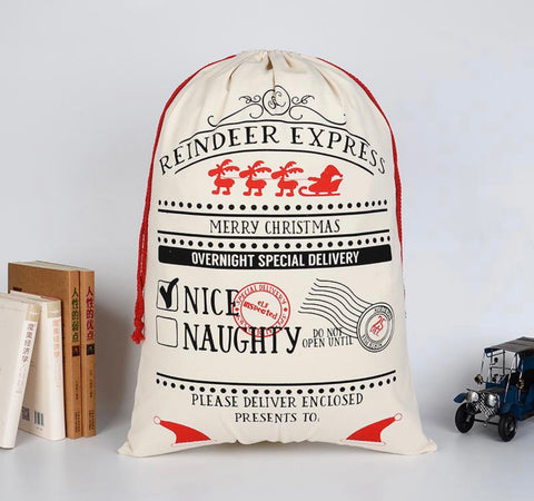Reindeer Express Santa Sack