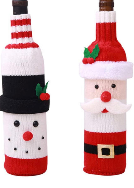 Knitted Sweater Wine Bottle Cover