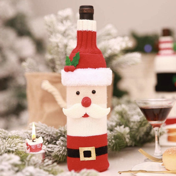 Knitted Sweater Wine Bottle Cover