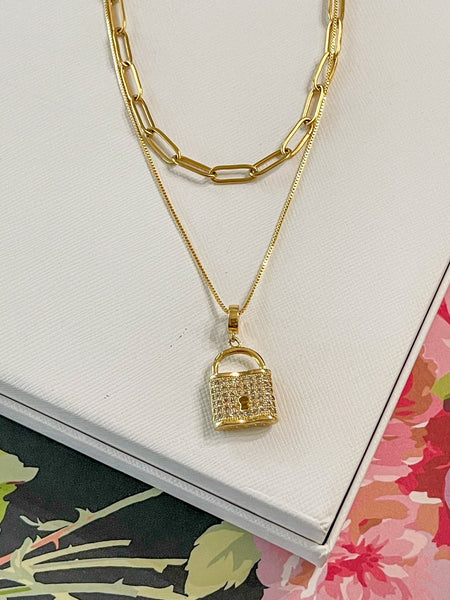 Laurel Gold Locket Necklace