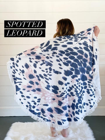 Round Microfiber Beach Blanket/Towel