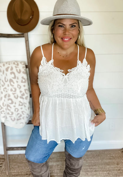 Grace Lace Tank Top - Pre Order