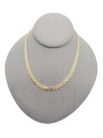 Gold Chevron Choker Necklace