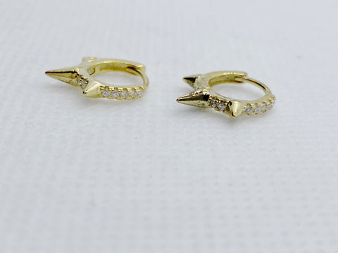 Spiked Pave Ear Hugger Earrings
