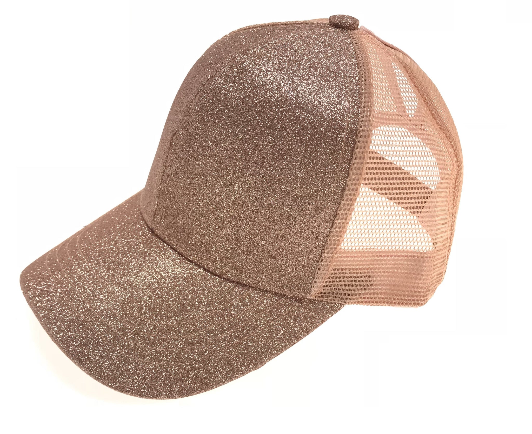 Glitter High Ponytail Ball Cap