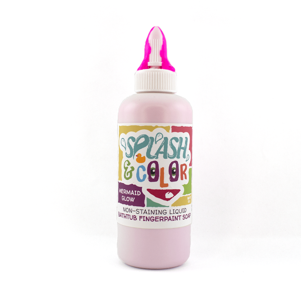Splash & Color Bath Tub Soap Finger Paint - Mermaid Glow scent (Pink & Purple)