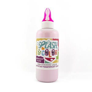 Splash & Color Bath Tub Soap Finger Paint - Mermaid Glow scent (Pink & Purple)
