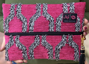 Makeup Junkie Bag - Pink Shag