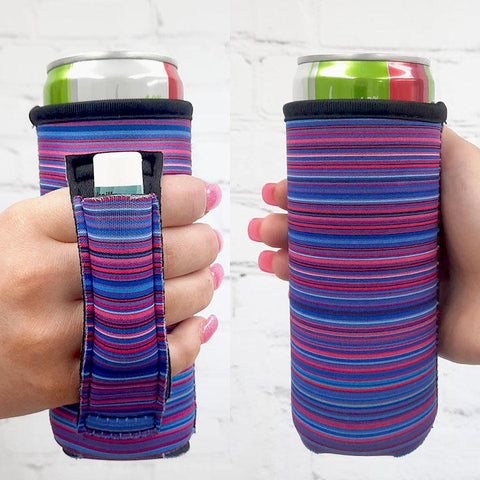 Purple Serape Slim Can Handler