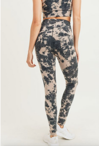 Tie-Dye Cotton Highwaist Leggings