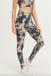 Tie-Dye Cotton Highwaist Leggings