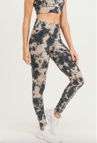 Tie-Dye Cotton Highwaist Leggings