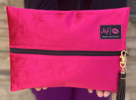 Makeup Junkie Bag - Vanity Bag (Pink - Small)