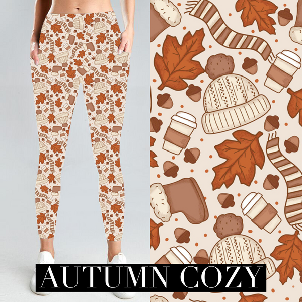 Autumn Cozy Pocket Leggings