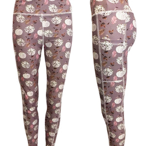 Designer Pumpkin Pocket Leggings