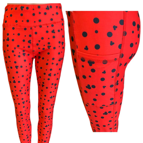 Ladybug Mouse Pocket Leggings - PREORDER