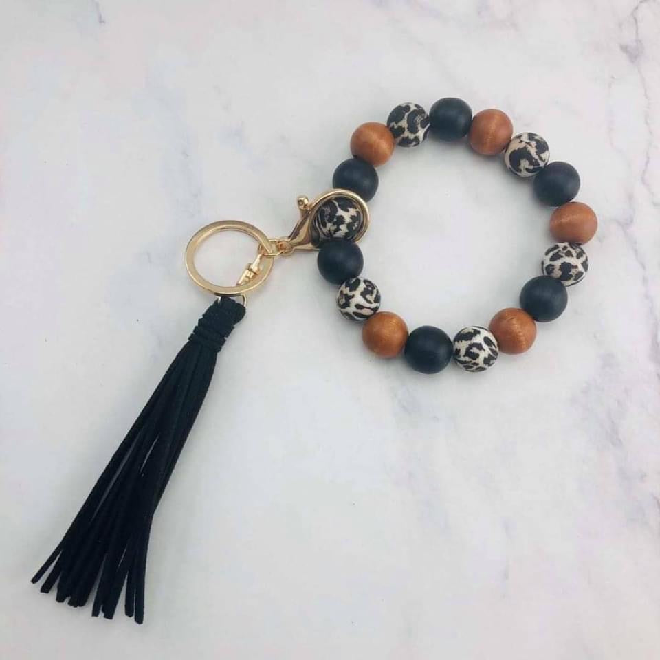 Leopard Keychain Bracelets