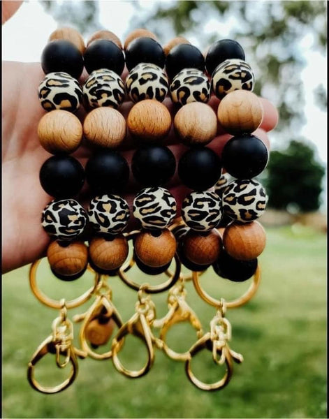 Leopard Keychain Bracelets