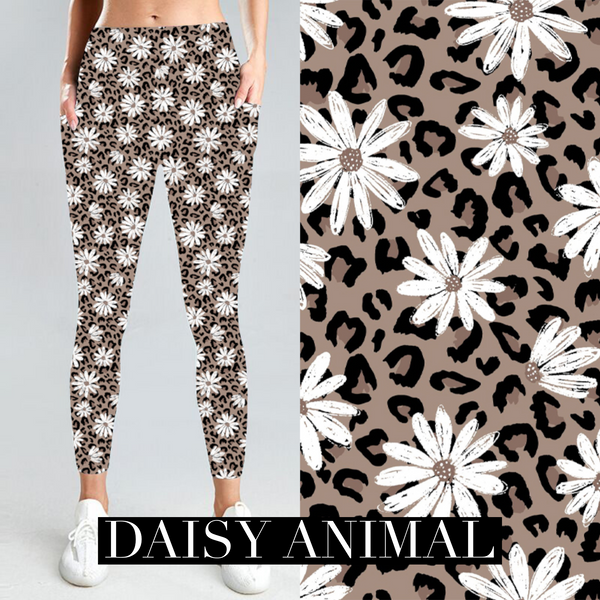 Daisy Leopard Pocket Leggings