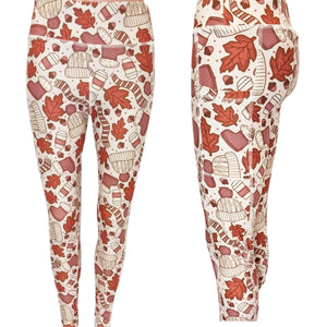 Autumn Cozy Pocket Leggings