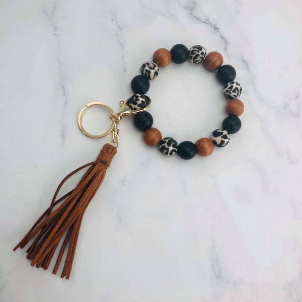 Leopard Keychain Bracelets
