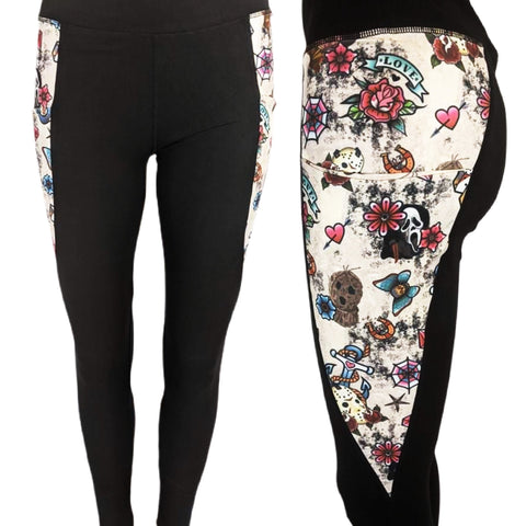 Spooky Ink Pocket Leggings