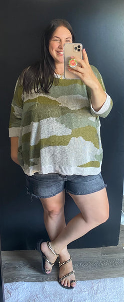 Scout Lightweight Knit Camo Top