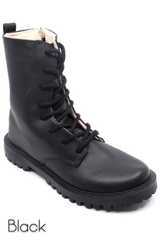 Black Combat Boot