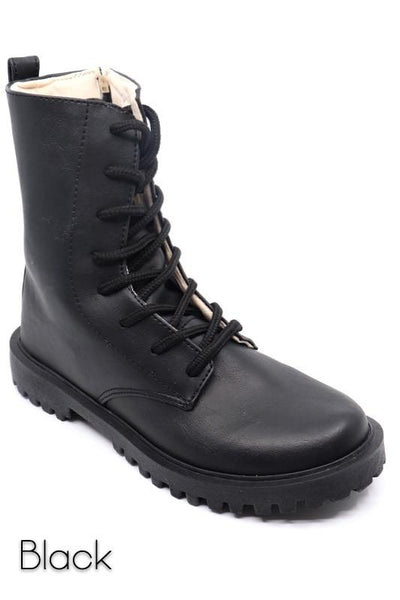Black Combat Boot